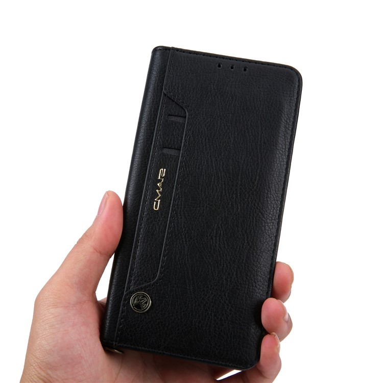 CMAI2 PU Leather Stand Wallet Mobile Case for Huawei Mate 20 Pro - Black-12