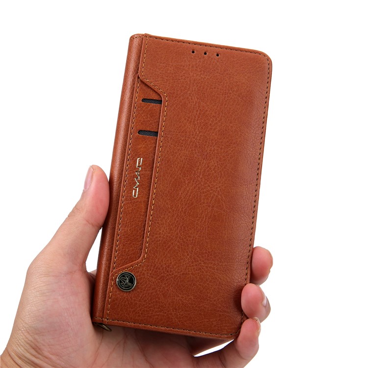 CMAI2 PU Leather Stand Wallet Mobile Casing for Huawei Mate 20 Pro - Brown-12