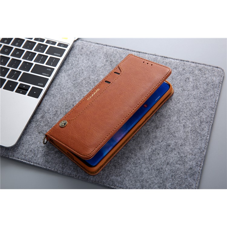 CMAI2 PU Leather Stand Wallet Mobile Casing for Huawei Mate 20 Pro - Brown-17