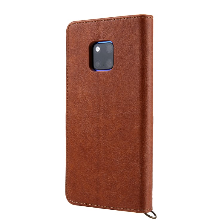 CMAI2 PU Leather Stand Wallet Mobile Casing for Huawei Mate 20 Pro - Brown-3
