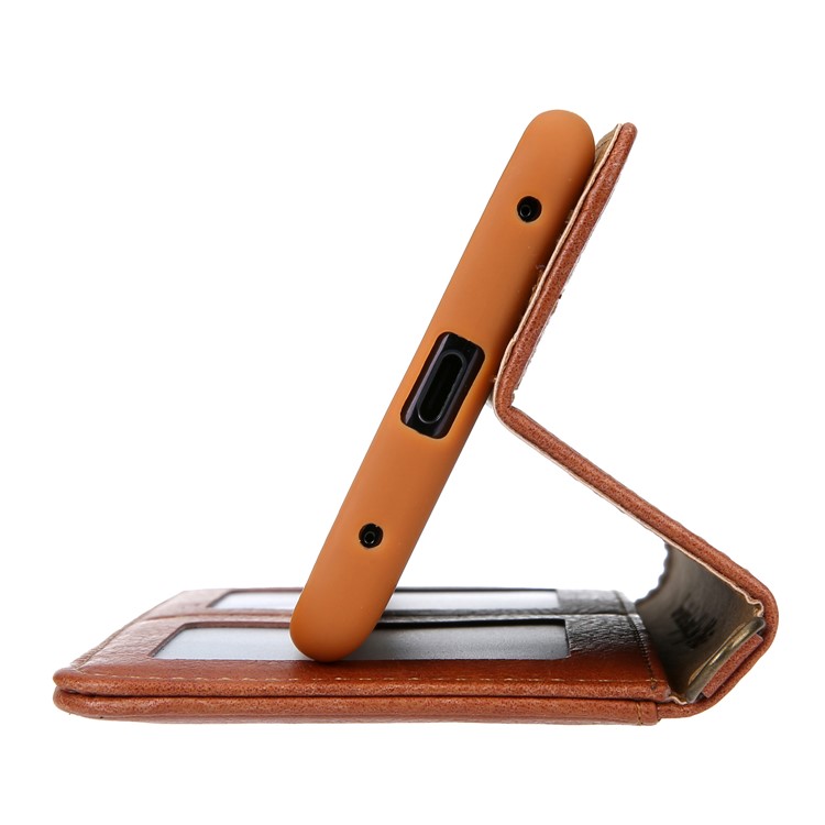 CMAI2 PU Leather Stand Wallet Mobile Casing for Huawei Mate 20 Pro - Brown-7