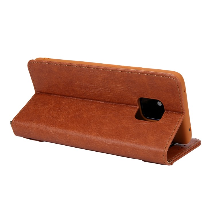 CMAI2 PU Leather Stand Wallet Mobile Casing for Huawei Mate 20 Pro - Brown-9