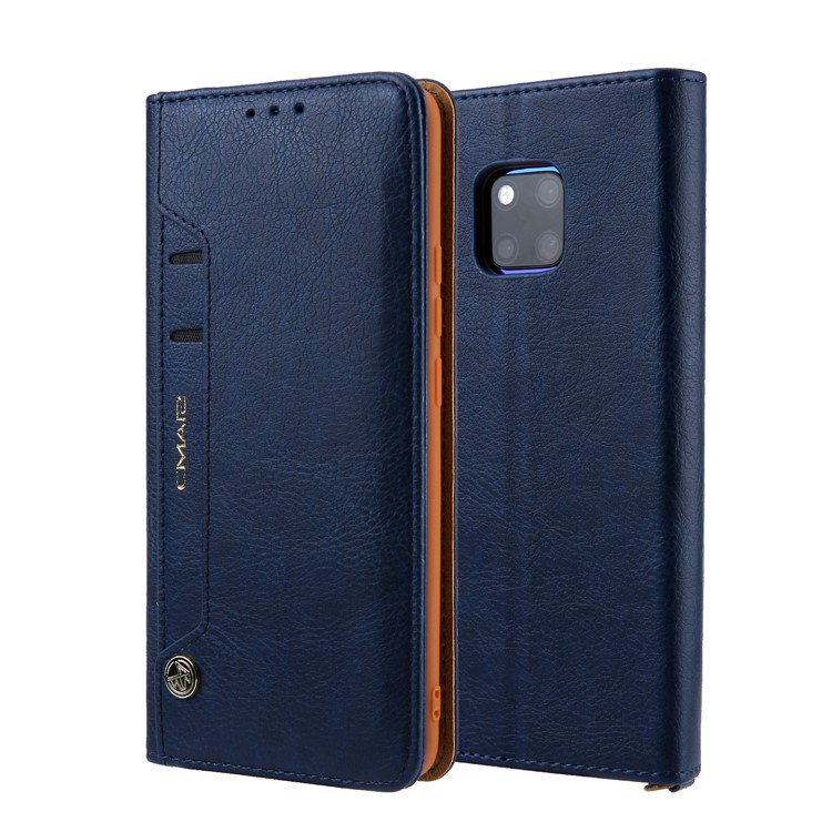 CMAI2 PU Leather Stand Wallet Mobile Cover for Huawei Mate 20 Pro - Blue-1