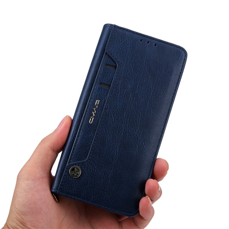 CMAI2 PU Leather Stand Wallet Mobile Cover for Huawei Mate 20 Pro - Blue-12