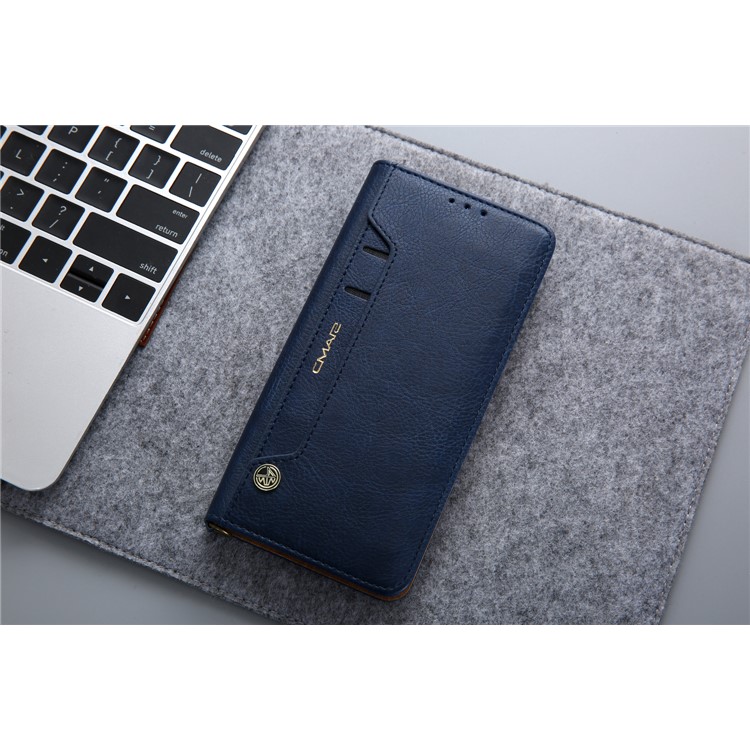 CMAI2 PU Leather Stand Wallet Mobile Cover for Huawei Mate 20 Pro - Blue-13
