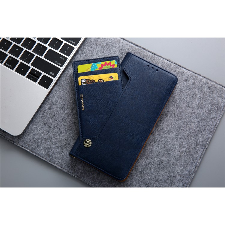 CMAI2 PU Leather Stand Wallet Mobile Cover for Huawei Mate 20 Pro - Blue-18