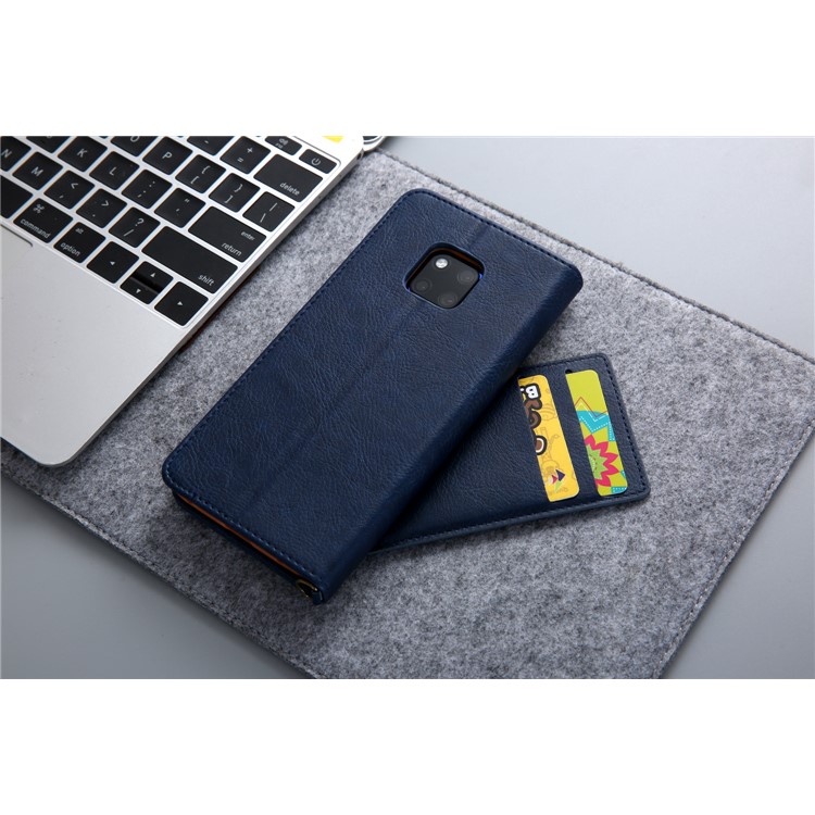 CMAI2 PU Leather Stand Wallet Mobile Cover for Huawei Mate 20 Pro - Blue-19