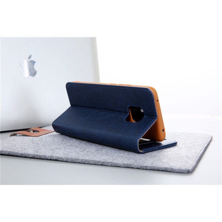 CMAI2 PU Leather Stand Wallet Mobile Cover for Huawei Mate 20 Pro - Blue-22