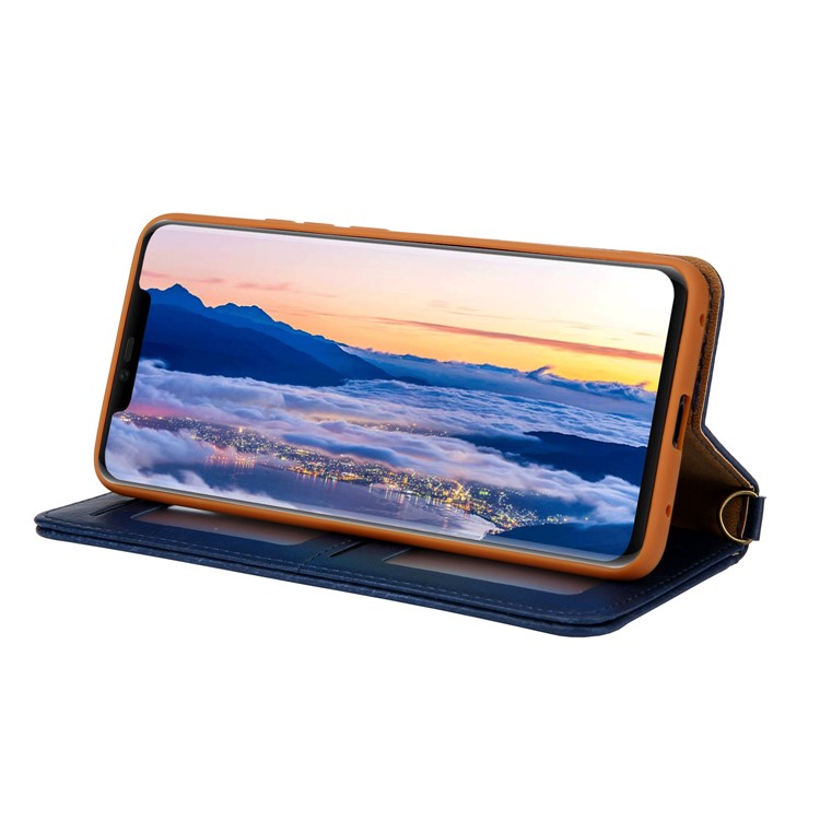 CMAI2 PU Leather Stand Wallet Mobile Cover for Huawei Mate 20 Pro - Blue-8