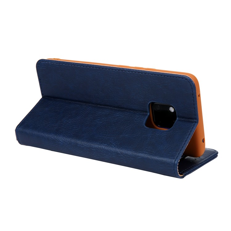 CMAI2 PU Leather Stand Wallet Mobile Cover for Huawei Mate 20 Pro - Blue-9