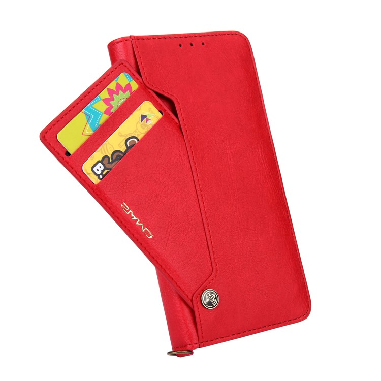 La Cáscara Del Teléfono De La Cartera Del Soporte Del Cuero De La PU CMAI2 Para Huawei Mate 20 Favorable - Rojo-10