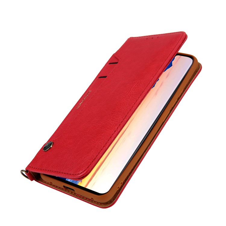 La Cáscara Del Teléfono De La Cartera Del Soporte Del Cuero De La PU CMAI2 Para Huawei Mate 20 Favorable - Rojo-11