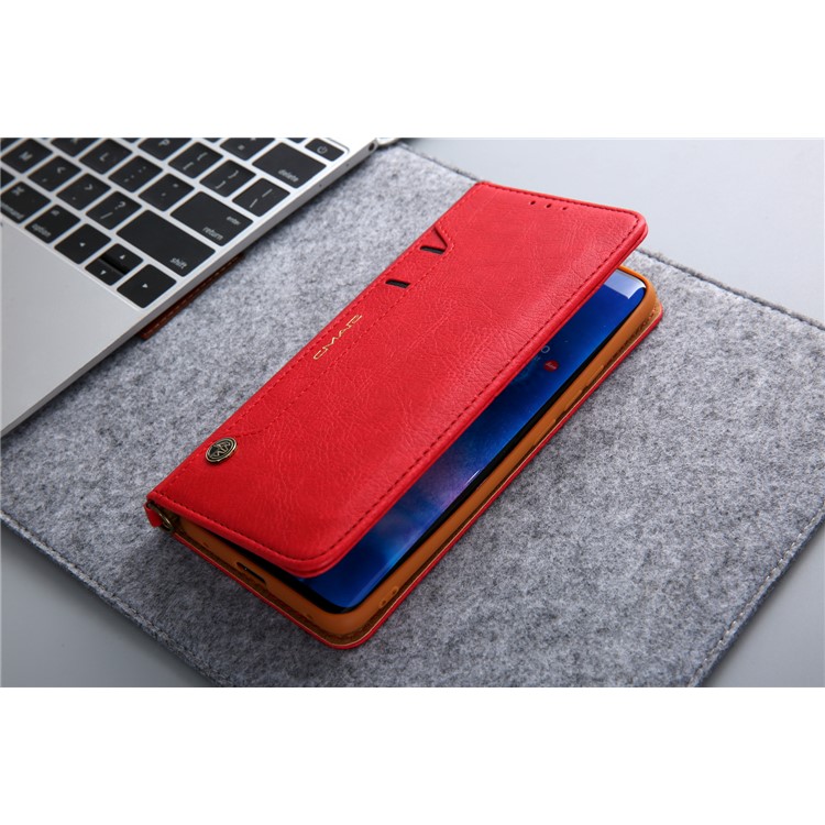 La Cáscara Del Teléfono De La Cartera Del Soporte Del Cuero De La PU CMAI2 Para Huawei Mate 20 Favorable - Rojo-17