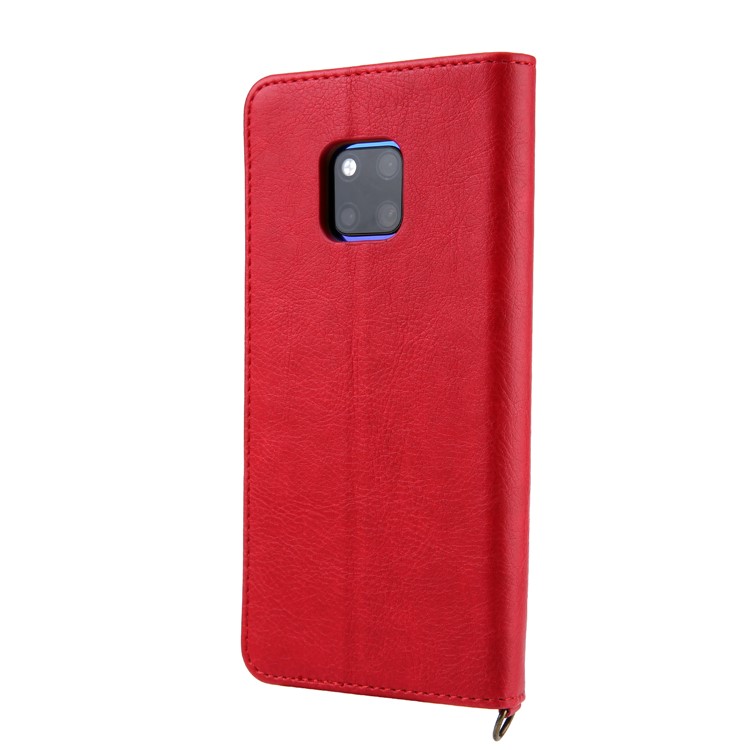 La Cáscara Del Teléfono De La Cartera Del Soporte Del Cuero De La PU CMAI2 Para Huawei Mate 20 Favorable - Rojo-3