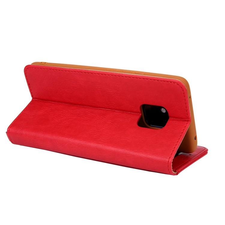 La Cáscara Del Teléfono De La Cartera Del Soporte Del Cuero De La PU CMAI2 Para Huawei Mate 20 Favorable - Rojo-9