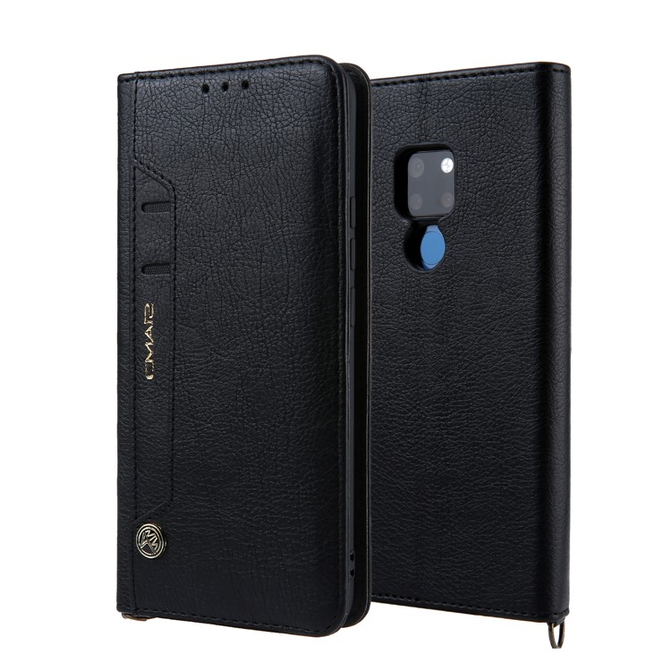 CMAI2 PU Leather Stand Wallet Cell Phone Casing for Huawei Mate 20 - Black-1
