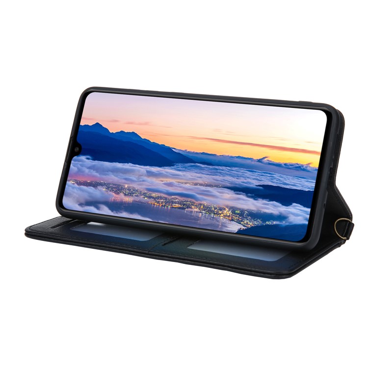 CMAI2 PU Leather Stand Wallet Cell Phone Casing for Huawei Mate 20 - Black-6