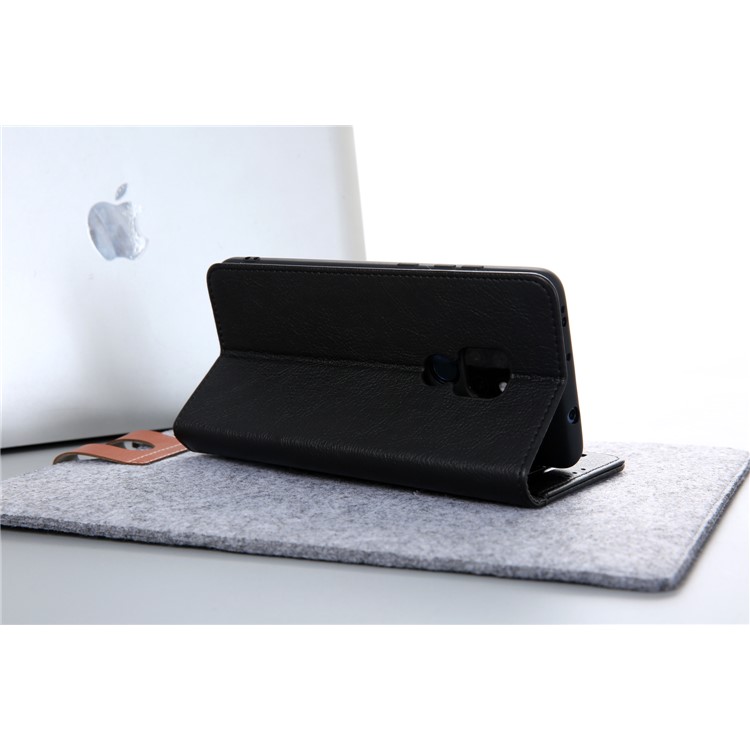 CMAI2 PU Leather Stand Wallet Cell Phone Casing for Huawei Mate 20 - Black-8