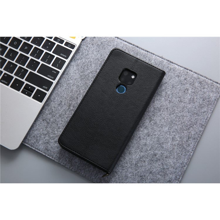 CMAI2 PU Leather Stand Wallet Cell Phone Casing for Huawei Mate 20 - Black-9