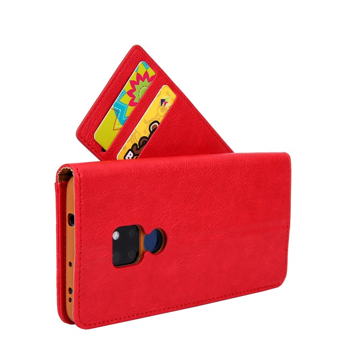 CMAI2 PU Leather Stand Wallet Cell Phone Cover for Huawei Mate 20 - Red-4