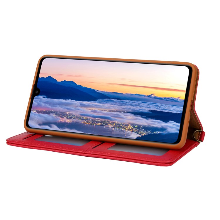CMAI2 PU Leather Stand Wallet Cell Phone Cover for Huawei Mate 20 - Red-6