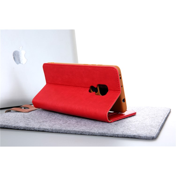 CMAI2 PU Leather Stand Wallet Cell Phone Cover for Huawei Mate 20 - Red-8