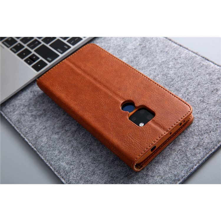 CMAI2 PU Leather Stand Wallet Mobile Casing for Huawei Mate 20 - Brown-10