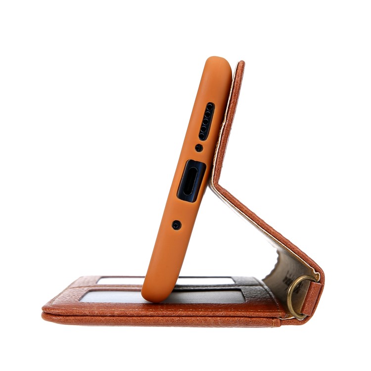 CMAI2 PU Leather Stand Wallet Mobile Casing for Huawei Mate 20 - Brown-5
