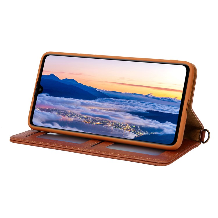 CMAI2 PU Leather Stand Wallet Mobile Casing for Huawei Mate 20 - Brown-6