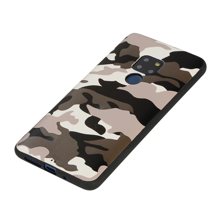 For Huawei Mate 20 Camouflage Pattern TPU Back Phone Case - White-3