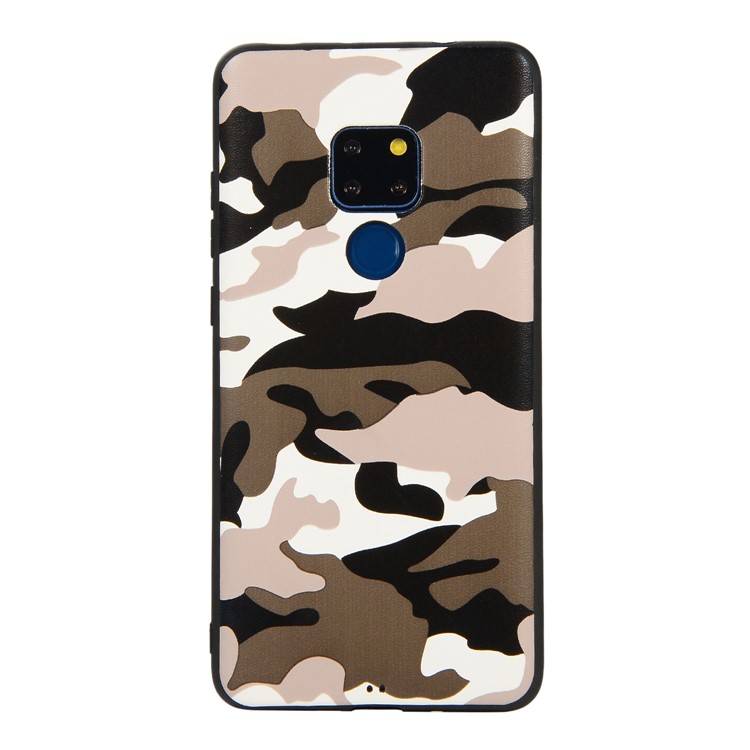 For Huawei Mate 20 Camouflage Pattern TPU Back Phone Case - White-6