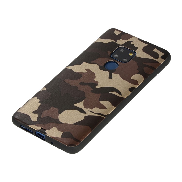 For Huawei Mate 20 Camouflage Pattern TPU Back Phone Cover - Brown-2