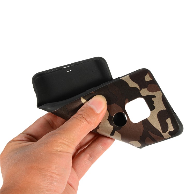 For Huawei Mate 20 Camouflage Pattern TPU Back Phone Cover - Brown-3