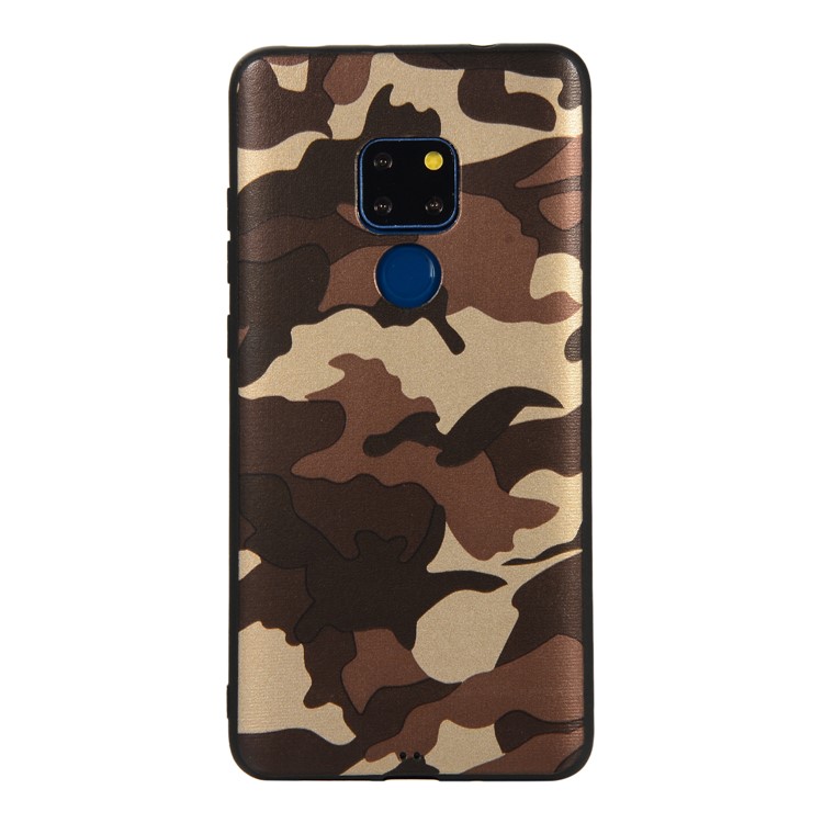 For Huawei Mate 20 Camouflage Pattern TPU Back Phone Cover - Brown-5