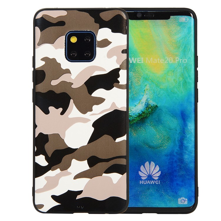 Для Huawei Mate 20 Pro Камуфляж С Рисунком ТПУ Чехол Для Телефона - Белый-1