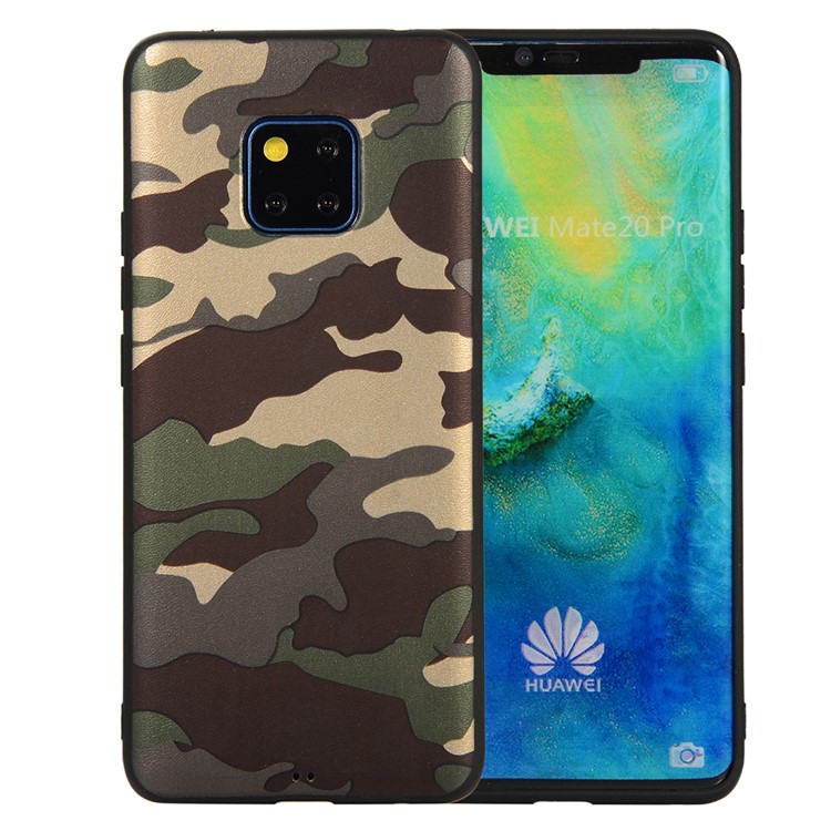 For Huawei Mate 20 Pro Camouflage Pattern TPU Cell Phone Cover - Green-1