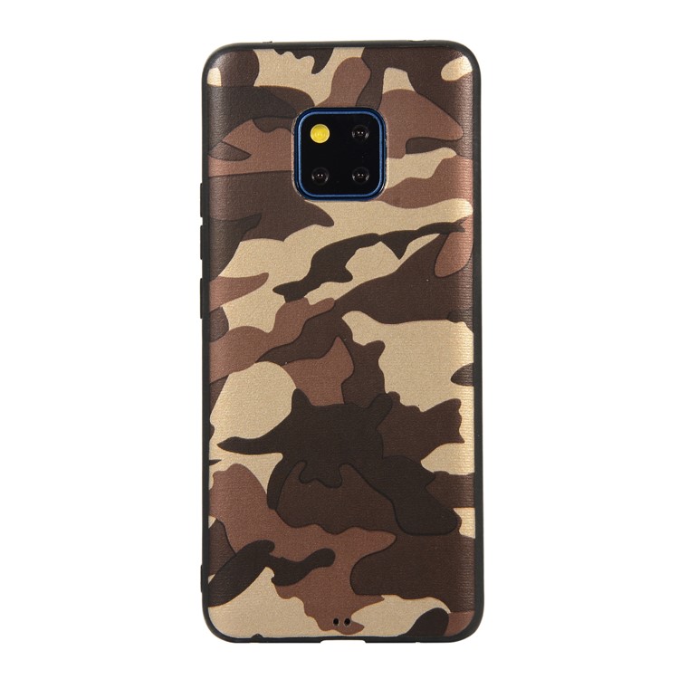 For Huawei Mate 20 Pro Camouflage Pattern TPU Mobile Phone Shell - Brown-6