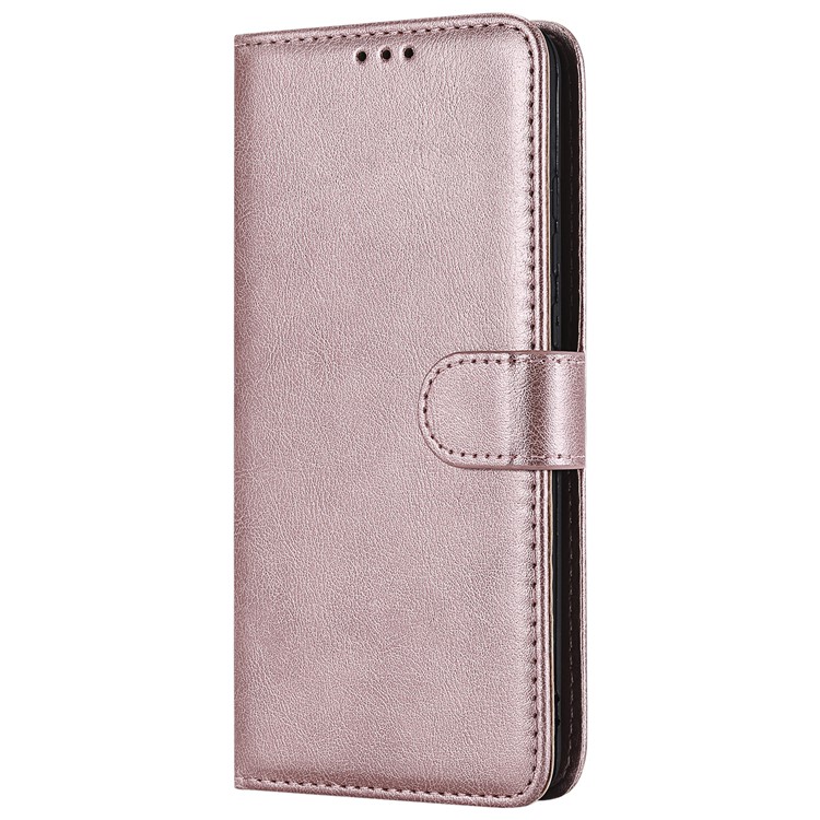 Desmontável Magnético 2-em-1 Carteira De Couro Stand Capa Para Huawei Honor 8X / Ver 10 Lite - Rosa Ouro-2
