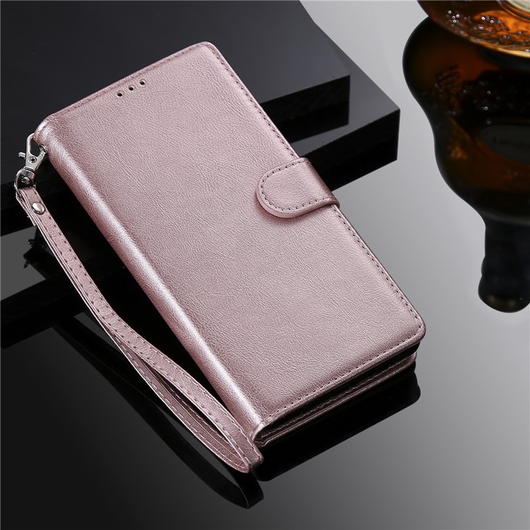 Desmontável Magnético 2-em-1 Carteira De Couro Stand Capa Para Huawei Honor 8X / Ver 10 Lite - Rosa Ouro-9