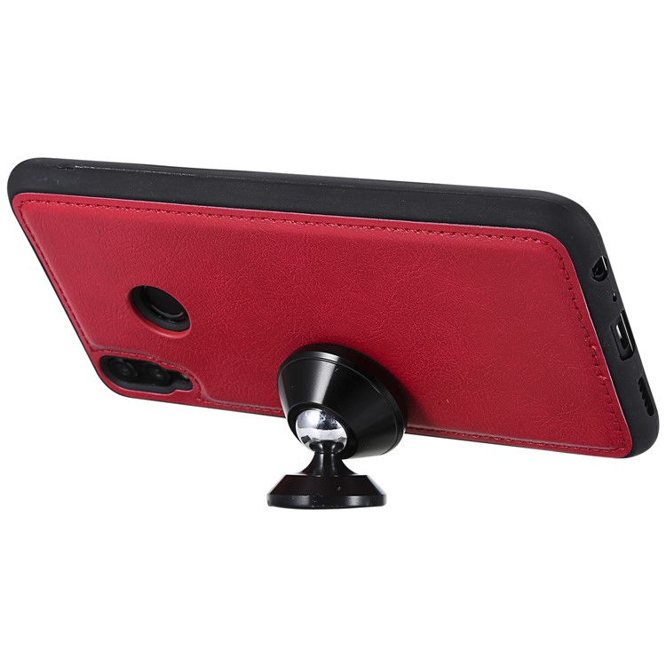 Magnetic Detachable 2-in-1 Wallet Leather Phone Case for Huawei Honor 8X / View 10 Lite - Red-6