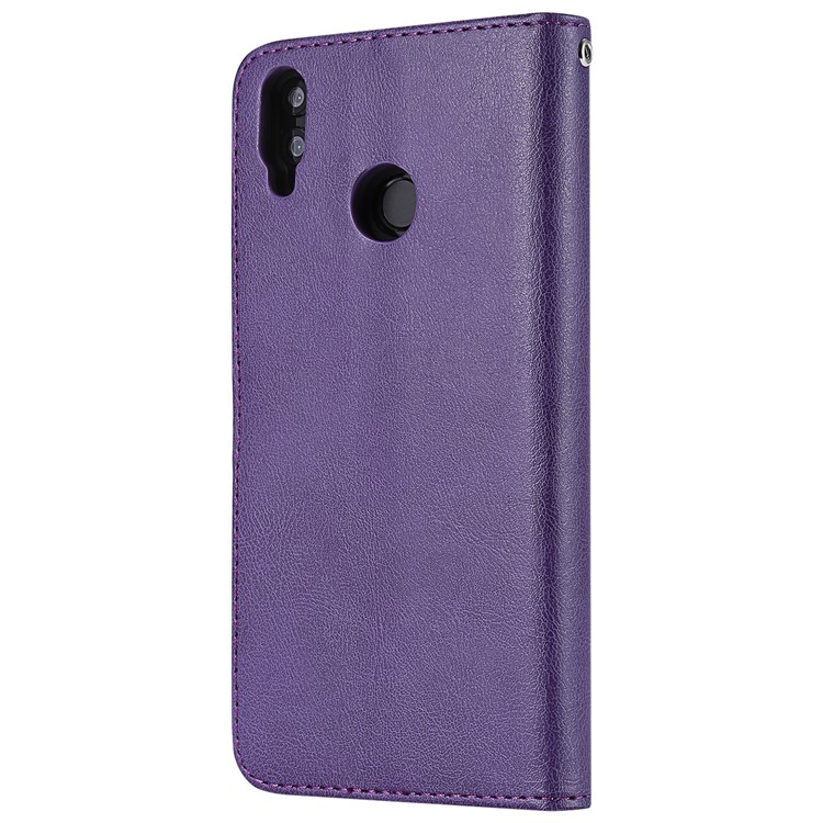 Magnetic Detachable 2-in-1 Wallet Leather Case with Stand for Huawei Honor 8X / View 10 Lite - Purple-3