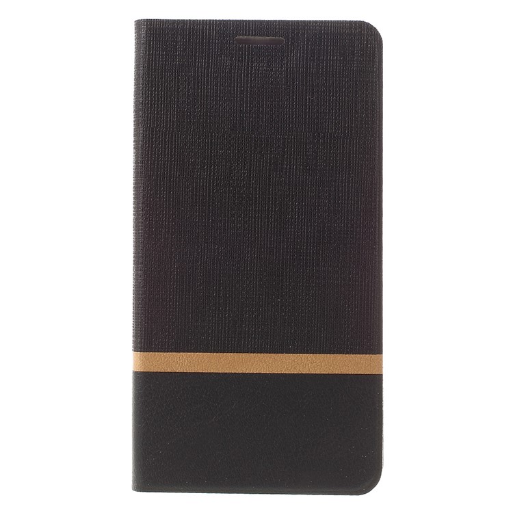 Cross Texture Leather Case with Card Holder for Huawei P9 Lite - Black-3