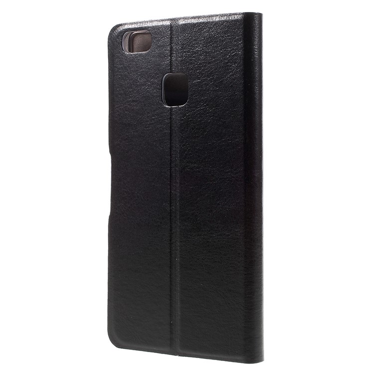 Crazy Horse Leather Card Holder Case for Huawei P9 Lite - Black-2