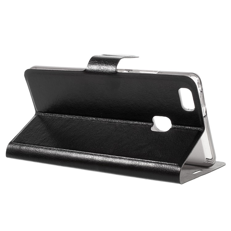 Crazy Horse Leather Card Holder Case for Huawei P9 Lite - Black-5