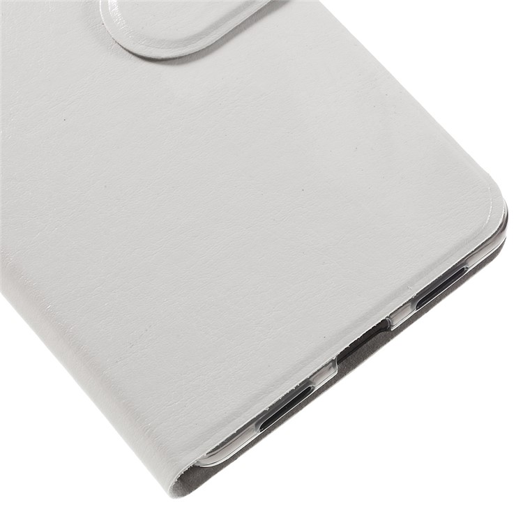 Crazy Horse Leather Card Holder Cover for Huawei P9 Lite - White-7