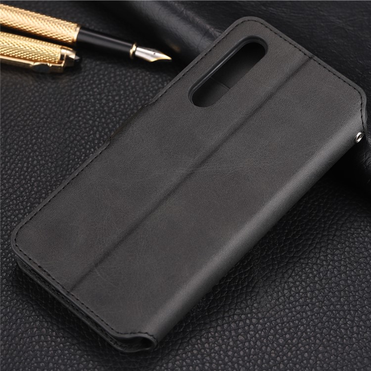 AZNS Wallet en Cuir Case de Support Pour Huawei P30 - le Noir