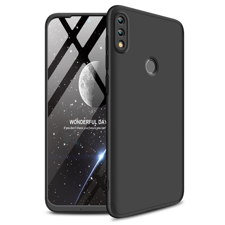 GKK Detachable 3-Piece Matte Hard PC Case for Huawei Honor 10 Lite - Black-1