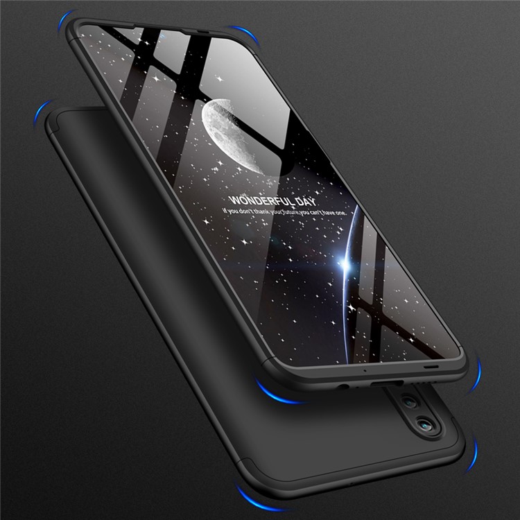 GKK Detachable 3-Piece Matte Hard PC Case for Huawei Honor 10 Lite - Black-2