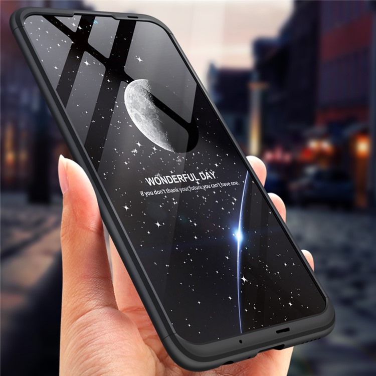 GKK Detachable 3-Piece Matte Hard PC Case for Huawei Honor 10 Lite - Black-5