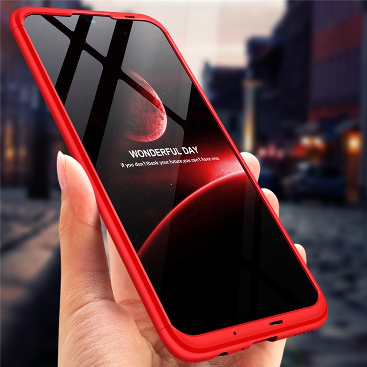GKK Detachable 3-Piece Matte Hard Plastic Case for Huawei Honor 10 Lite - Red-5